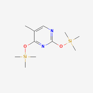 Chemical structure of BIS(O-TRIMETHYLSILYL)THYMINE