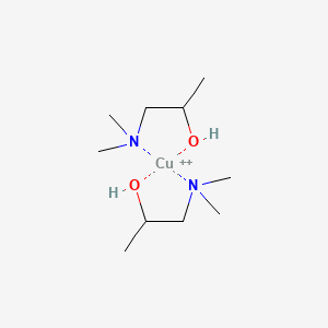 Chemical structure of Bis(dimethylamino-2-propoxy)copper(II)