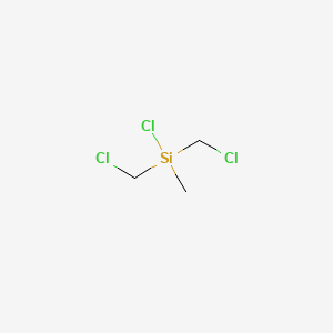 Chemical structure of BIS(CHLOROMETHYL)METHYLCHLOROSILANE