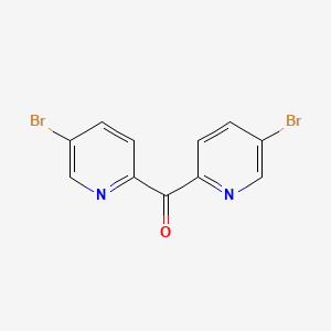 Chemical structure of Bis(5-bromopyridin-2-yl)methanone