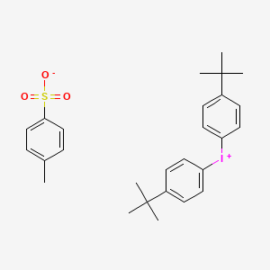 Chemical structure of Bis(4-tert-butylphenyl)iodoniump-toluenesulfonate