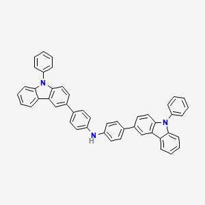Chemical structure of Bis(4-(9-phenyl-9H-carbazol-3-yl)phenyl)amine