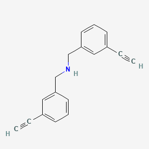 Chemical structure of Bis(3-ethynylbenzyl)amine