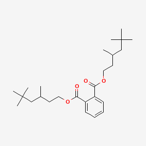 Chemical structure of Bis(3,5,5-trimethylhexyl) phthalate