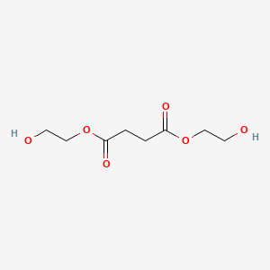 Chemical structure of bis(2-hydroxyethyl) succinate
