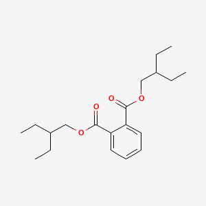 Chemical structure of bis(2-ethylbutyl) phthalate