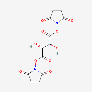 Chemical structure of Disuccinimidyl tartarate