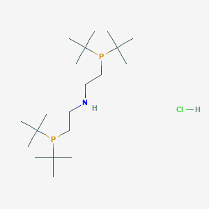 Chemical structure of Bis(2-(di-tert-butylphosphino)ethyl)amine hydrochloride