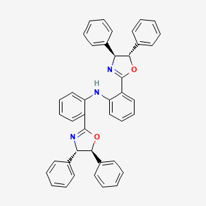 Chemical structure of Bis(2-((4S,5S)-4,5-diphenyl-4,5-dihydrooxazol-2-yl)phenyl)amine