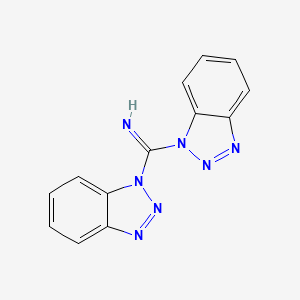 Chemical structure of di(1H-benzo(d)(1,2,3)triazol-1-yl)methanimine