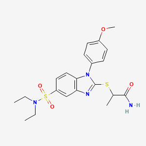 Chemical structure of Bis-(1,3-diethylthiobarbituric acid)pentamethine oxonol