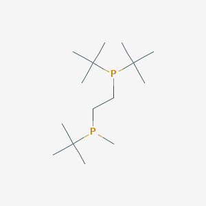 Chemical structure of Bis(1,1-dimethylethyl)[2-[(1,1-dimethylethyl)methylphosphino]ethyl]phosphine