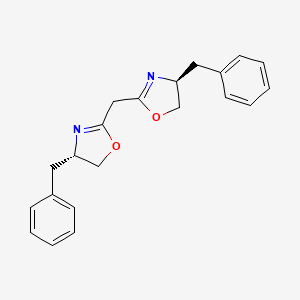 Chemical structure of Bis((S)-4-benzyl-4,5-dihydrooxazol-2-yl)methane