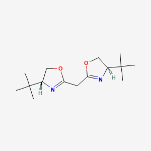 Chemical structure of 2,2'-Methylenebis[(4S)-4-tert-butyl-2-oxazoline]