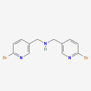 Chemical structure of Bis((6-bromopyridin-3-yl)methyl)amine