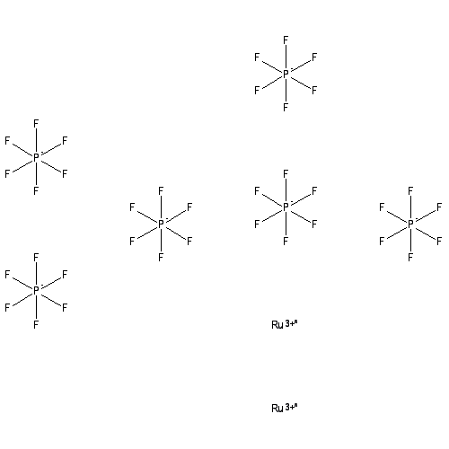 Chemical structure of Bis (2,2'-bipyridyl) (2,2'-bipyrimidine) ruthenium hexafluorophosphate