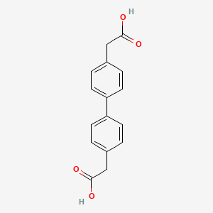 Chemical structure of Biphenyl-4,4'-diacetic acid