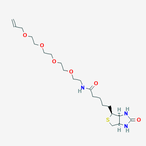 Chemical structure of Biotin-PEG4-allyl