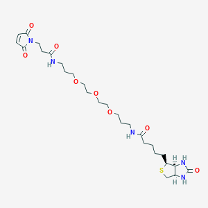Chemical structure of Biotin-PEG3-Maleimide