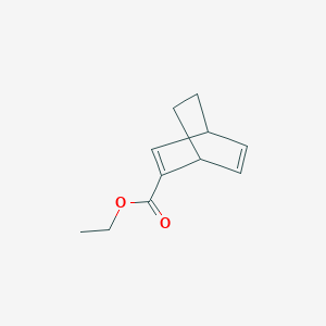Chemical structure of Ethyl bicyclo[2.2.2]octa-2,5-diene-2-carboxylate