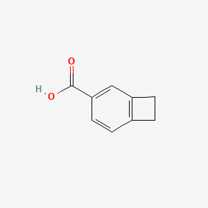 Chemical structure of Bicyclo[4.2.0]octa-1,3,5-triene-3-carboxylic acid
