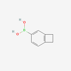 Chemical structure of Bicyclo[4.2.0]octa-1,3,5-trien-3-ylboronic acid