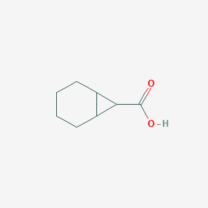 Chemical structure of bicyclo[4.1.0]heptane-7-carboxylic acid