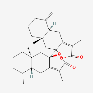 Chemical structure of Biatractylolide