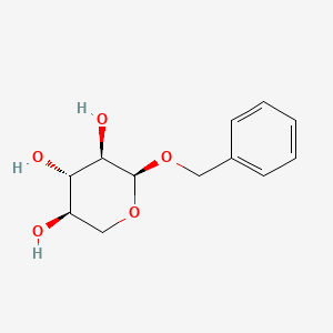 Chemical structure of Benzyl-a-D-xylopyranoside
