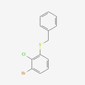 Chemical structure of Benzyl(3-bromo-2-chlorophenyl)sulfane