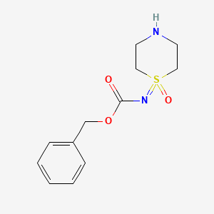 Chemical structure of Benzyl(1-oxidothiomorpholin-1-ylidene)carbamate
