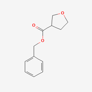 Chemical structure of Benzyl oxolane-3-carboxylate