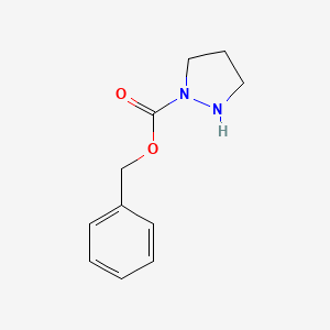 Chemical structure of Benzyl pyrazolidine-1-carboxylate