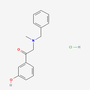 Chemical structure of Benzyl Phenylephrone Hydrochloride