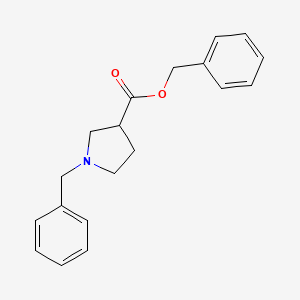 Chemical structure of Benzyl N-Benzylpyrrolidine-3-carboxylate