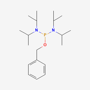 Chemical structure of Benzyl N,N,N',N'-Tetraisopropylphosphorodiamidite
