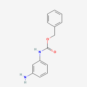 Chemical structure of Benzyl N-(3-aminophenyl)carbamate