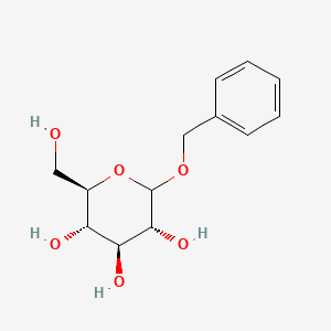 Chemical structure of Benzyl glucopyranoside
