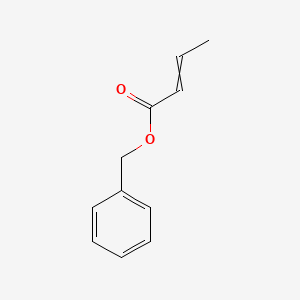 Chemical structure of Benzyl but-2-enoate