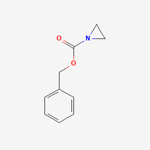 Chemical structure of Benzyl aziridine-1-carboxylate