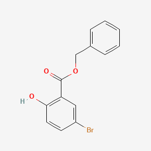 Chemical structure of Benzyl 5-bromo-2-hydroxybenzoate