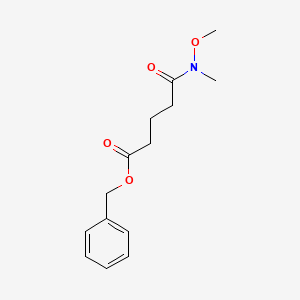 Chemical structure of Benzyl 5-[Methoxy(methyl)amino]-5-oxopentanoate