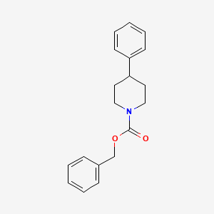 Chemical structure of Benzyl 4-phenylpiperidine-1-carboxylate