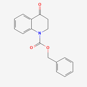 Chemical structure of Benzyl 4-oxo-3,4-dihydroquinoline-1(2H)-carboxylate