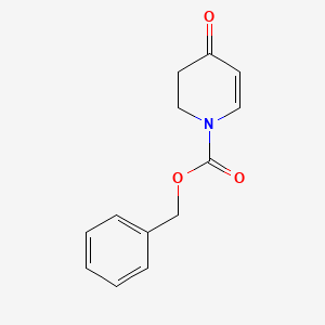 Chemical structure of Benzyl 4-oxo-3,4-dihydropyridine-1(2H)-carboxylate