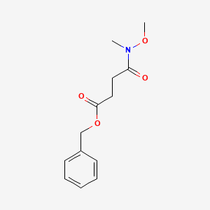 Chemical structure of Benzyl 4-[Methoxy(methyl)amino]-4-oxobutanoate
