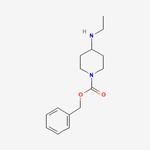 Chemical structure of Benzyl 4-(ethylamino)piperidine-1-carboxylate