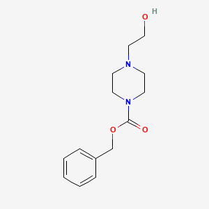 Chemical structure of Benzyl 4-(2-hydroxyethyl)piperazine-1-carboxylate