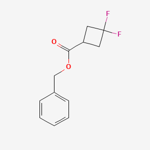 Chemical structure of Benzyl 3,3-Difluorocyclobutanecarboxylate