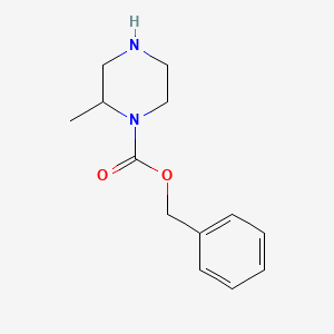 Chemical structure of Benzyl 2-methylpiperazine-1-carboxylate